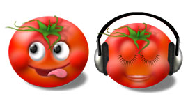 可爱的西红柿表情PNG图标